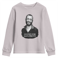 Justices for Alex Pretti Youth Sweatshirt Anti ICE Immigration Protest Human Rights