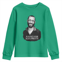 Justices for Alex Pretti Youth Sweatshirt Anti ICE Immigration Protest Human Rights