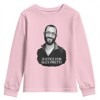 Justices for Alex Pretti Youth Sweatshirt Anti ICE Immigration Protest Human Rights