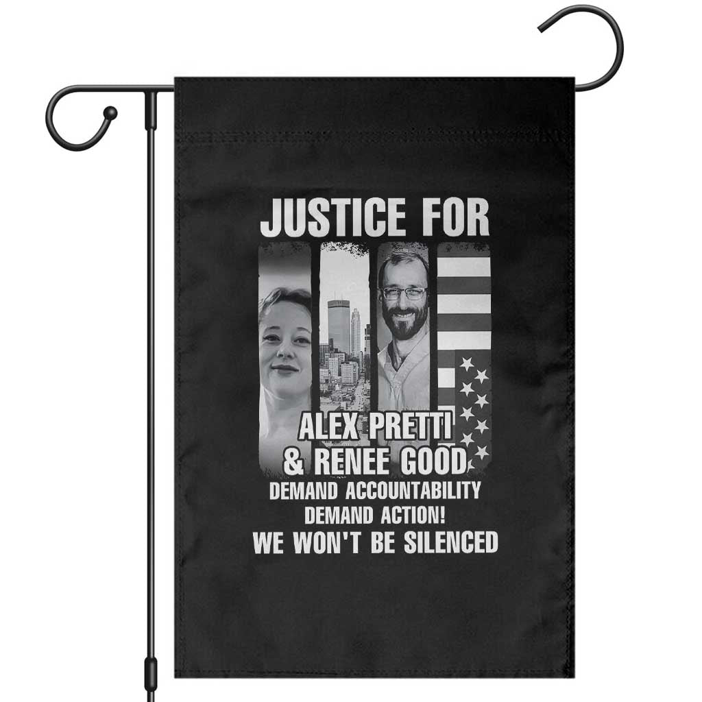 Justice for Alex and Renee Garden Flag Anti ICE Immigration Protest Human Rights