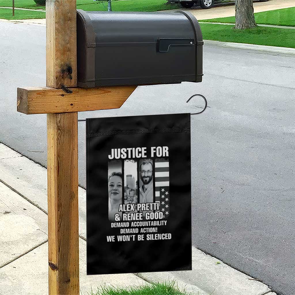 Justice for Alex and Renee Garden Flag Anti ICE Immigration Protest Human Rights