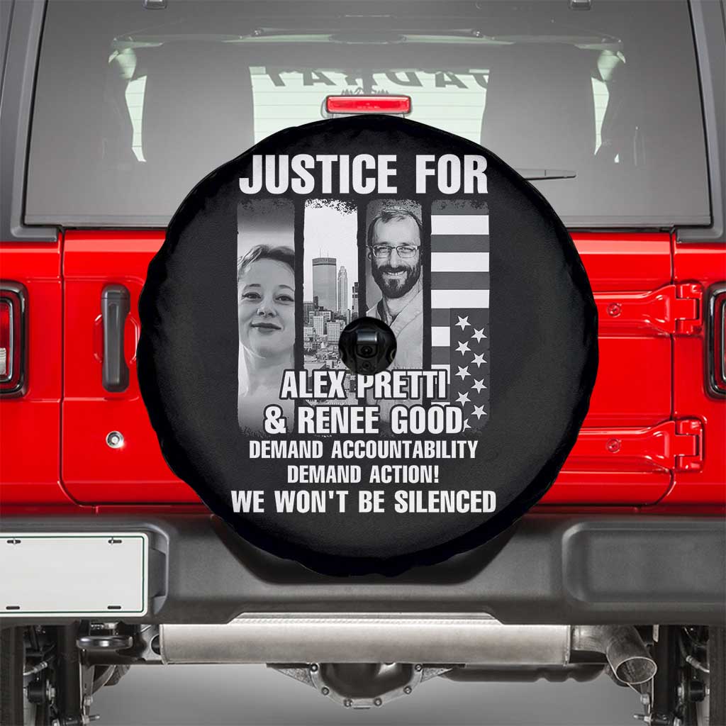 Justice for Alex and Renee Spare Tire Cover Anti ICE Immigration Protest Human Rights