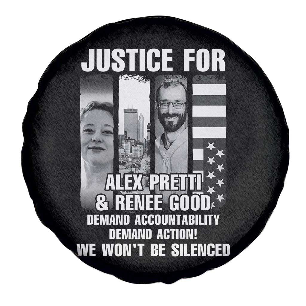 Justice for Alex and Renee Spare Tire Cover Anti ICE Immigration Protest Human Rights
