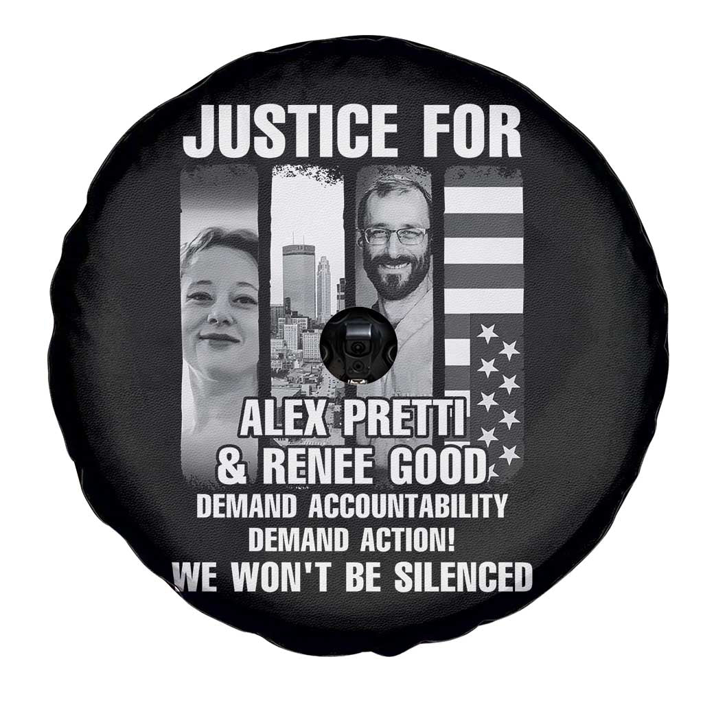 Justice for Alex and Renee Spare Tire Cover Anti ICE Immigration Protest Human Rights