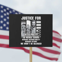 Justice for Alex and Renee Protest Sign Anti ICE Immigration Protest Human Rights