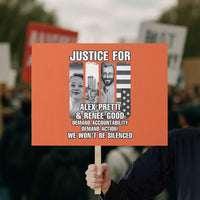 Justice for Alex and Renee Protest Sign Anti ICE Immigration Protest Human Rights