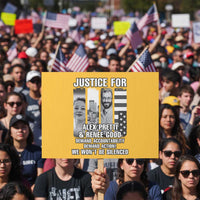 Justice for Alex and Renee Protest Sign Anti ICE Immigration Protest Human Rights