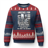Justice for Alex and Renee Ugly Christmas Sweater Anti ICE Immigration Protest Human Rights