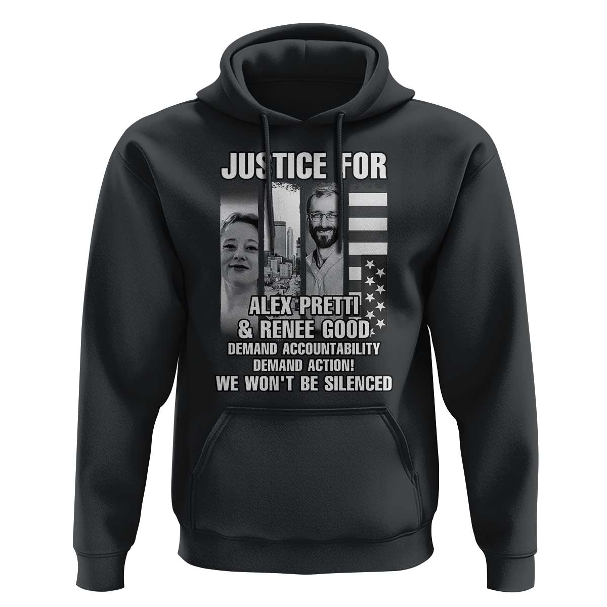 Justice for Alex and Renee Hoodie Anti ICE Immigration Protest Human Rights