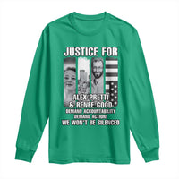 Justice for Alex and Renee Long Sleeve Shirt Anti ICE Immigration Protest Human Rights