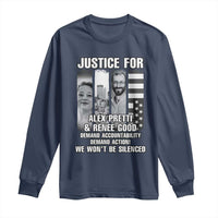 Justice for Alex and Renee Long Sleeve Shirt Anti ICE Immigration Protest Human Rights