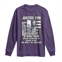 Justice for Alex and Renee Long Sleeve Shirt Anti ICE Immigration Protest Human Rights