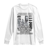 Justice for Alex and Renee Long Sleeve Shirt Anti ICE Immigration Protest Human Rights