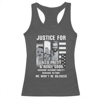 Justice for Alex and Renee Racerback Tank Top Anti ICE Immigration Protest Human Rights