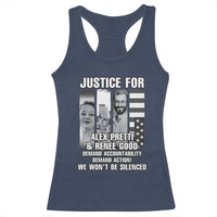 Justice for Alex and Renee Racerback Tank Top Anti ICE Immigration Protest Human Rights