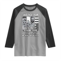 Justice for Alex and Renee Raglan Shirt Anti ICE Immigration Protest Human Rights