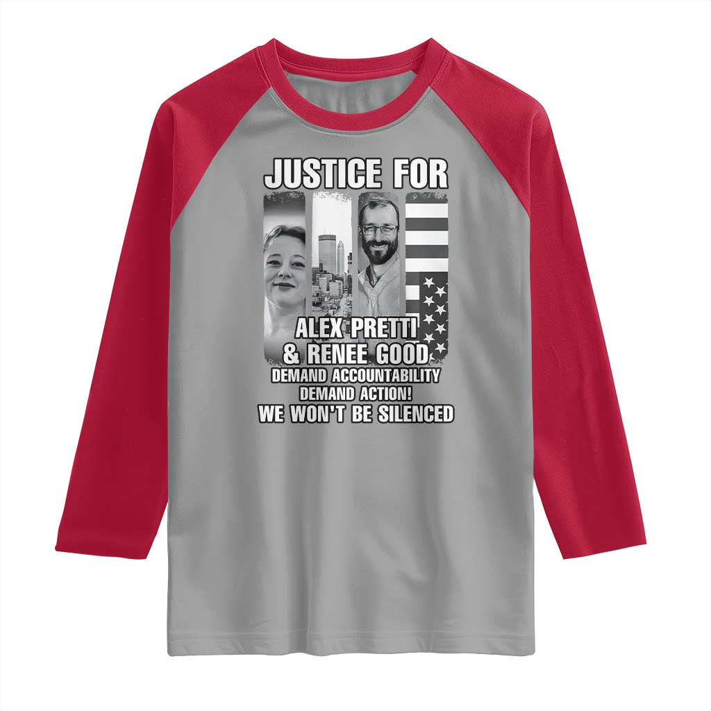 Justice for Alex and Renee Raglan Shirt Anti ICE Immigration Protest Human Rights