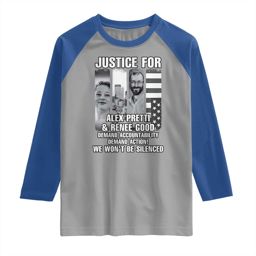 Justice for Alex and Renee Raglan Shirt Anti ICE Immigration Protest Human Rights