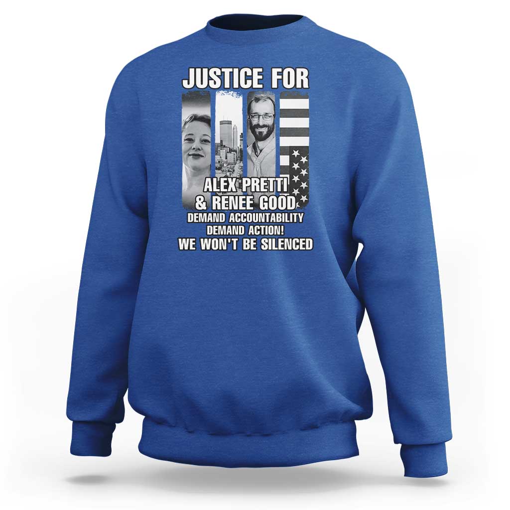 Justice for Alex and Renee Sweatshirt Anti ICE Immigration Protest Human Rights