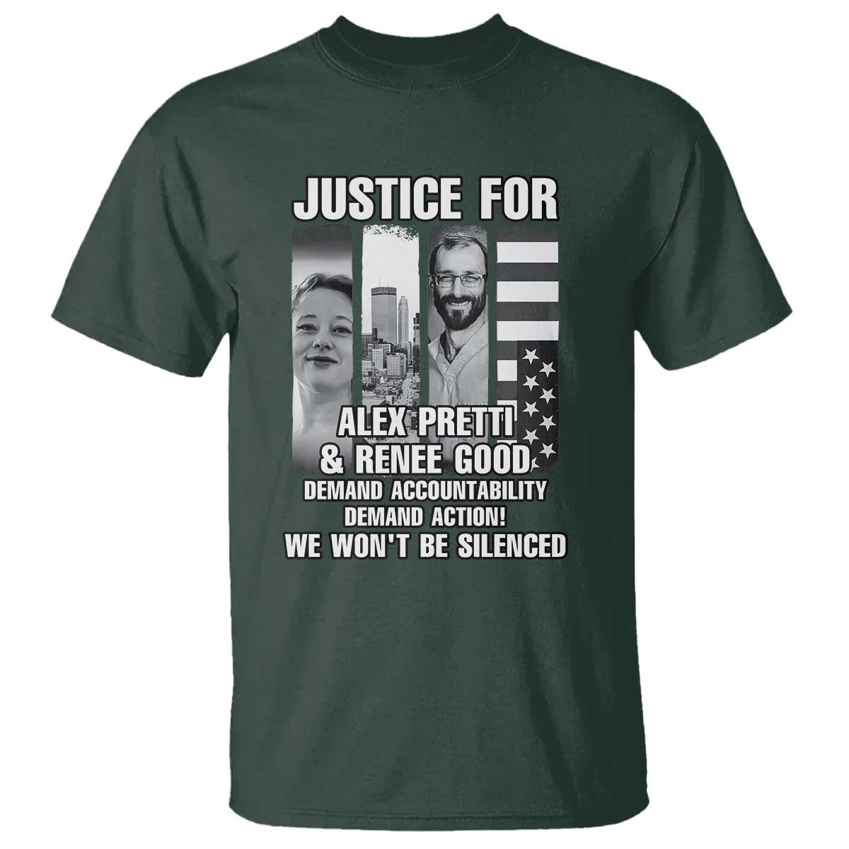 Justice for Alex and Renee T Shirt Anti ICE Immigration Protest Human Rights