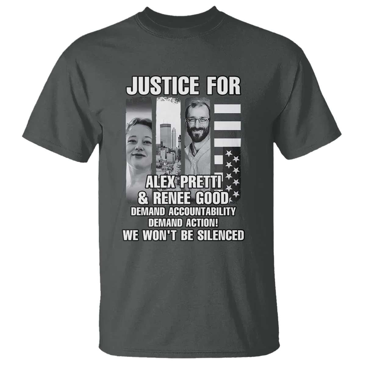 Justice for Alex and Renee T Shirt Anti ICE Immigration Protest Human Rights
