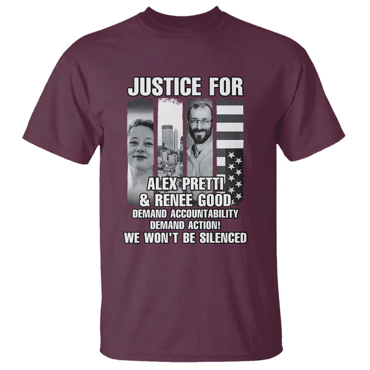 Justice for Alex and Renee T Shirt Anti ICE Immigration Protest Human Rights