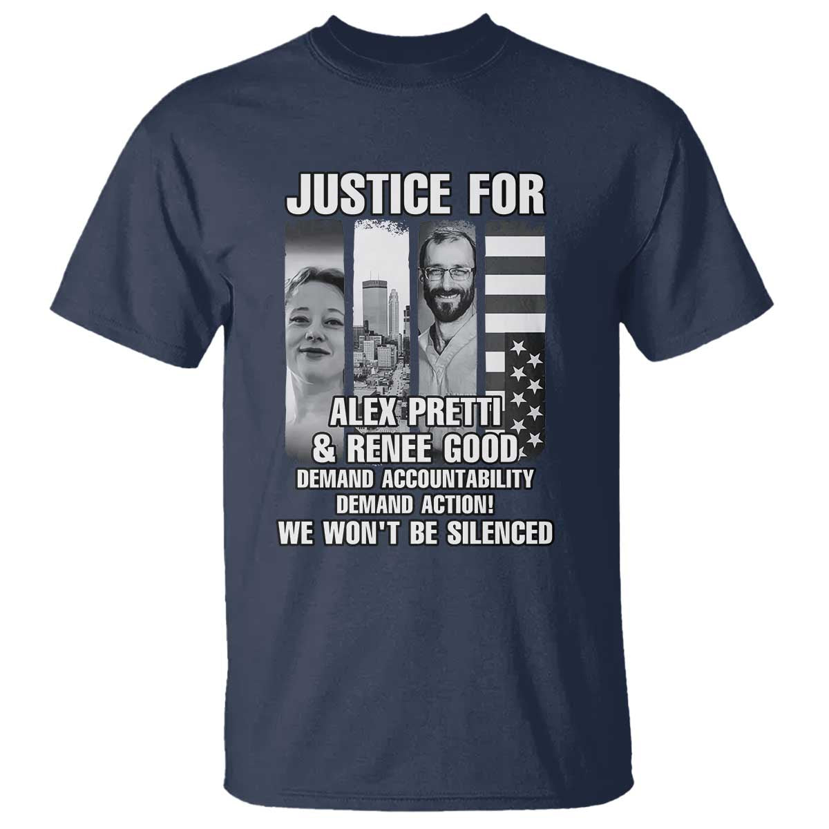 Justice for Alex and Renee T Shirt Anti ICE Immigration Protest Human Rights