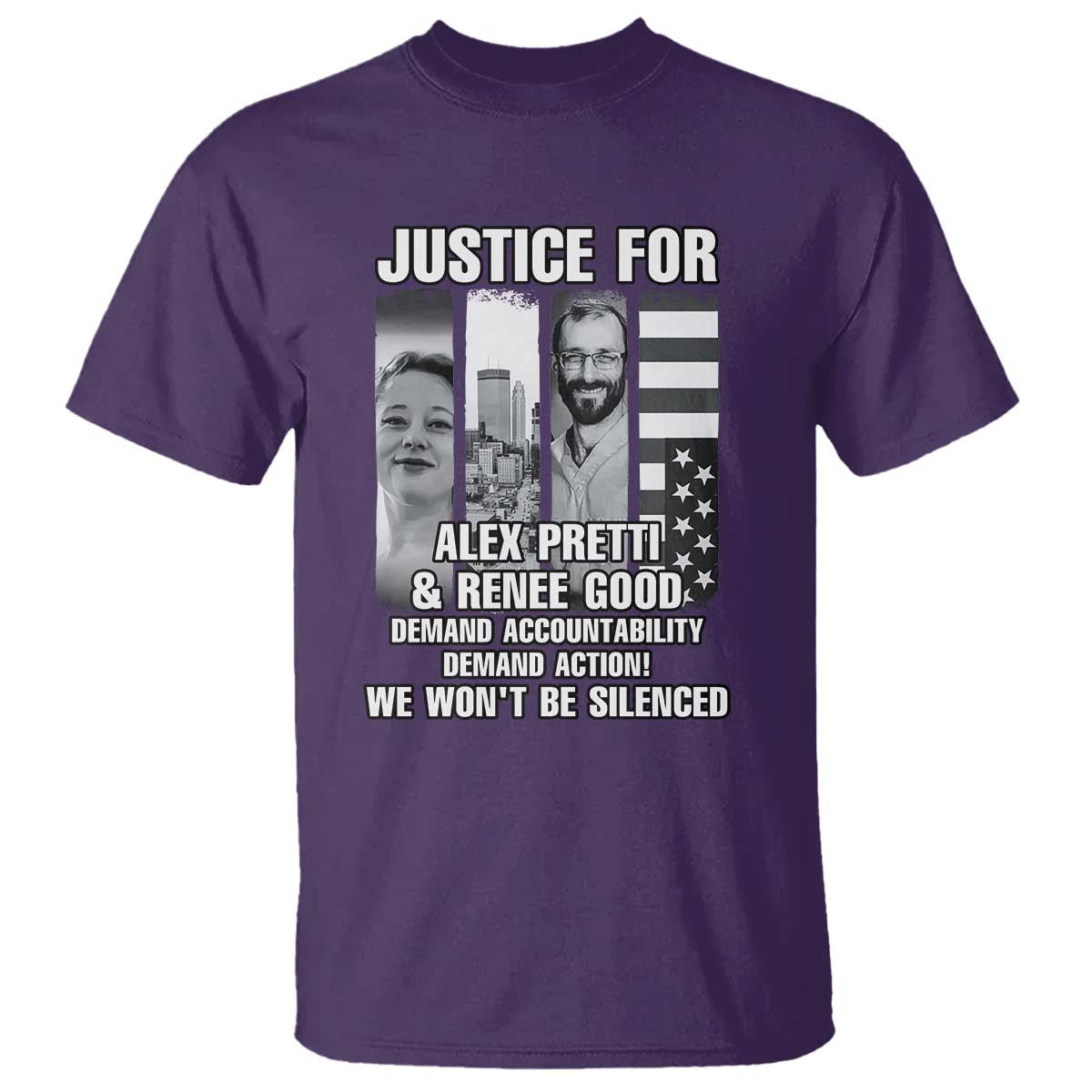 Justice for Alex and Renee T Shirt Anti ICE Immigration Protest Human Rights