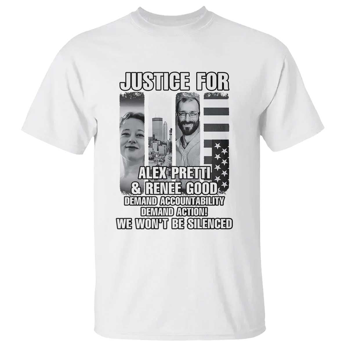 Justice for Alex and Renee T Shirt Anti ICE Immigration Protest Human Rights
