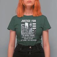 Justice for Alex and Renee T Shirt For Women Anti ICE Immigration Protest Human Rights