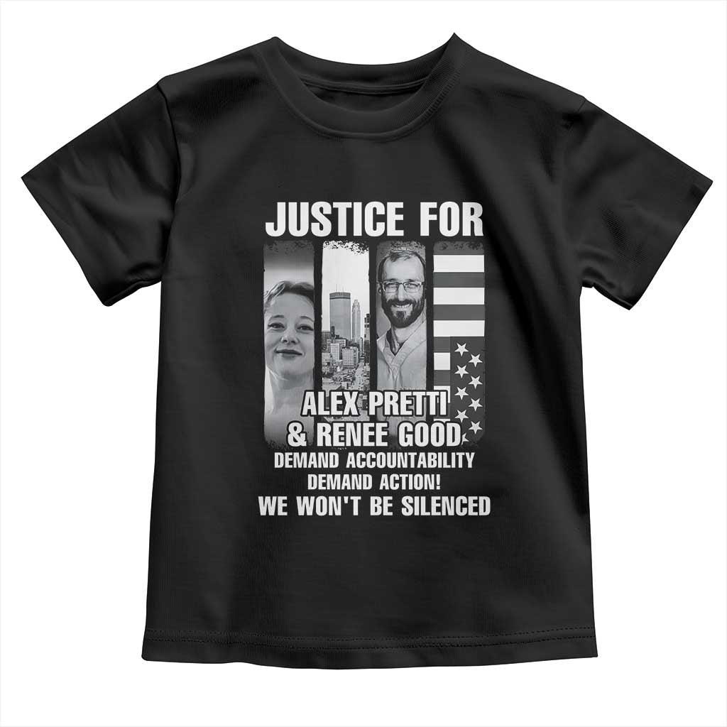 Justice for Alex and Renee Toddler T Shirt Anti ICE Immigration Protest Human Rights