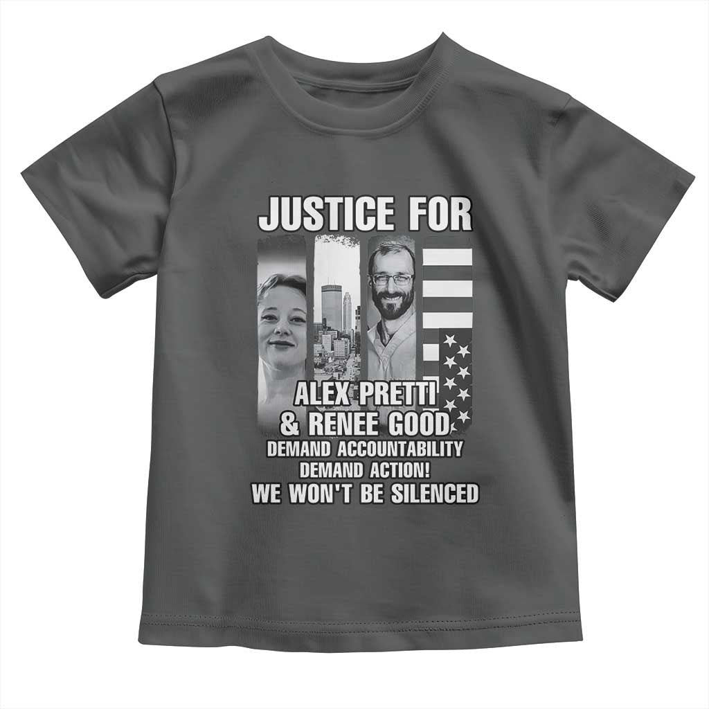 Justice for Alex and Renee Toddler T Shirt Anti ICE Immigration Protest Human Rights