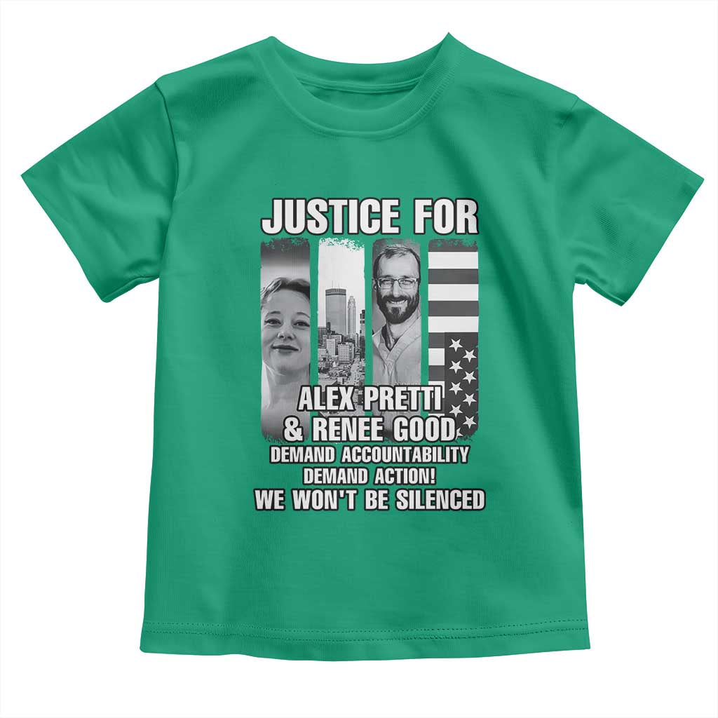 Justice for Alex and Renee Toddler T Shirt Anti ICE Immigration Protest Human Rights