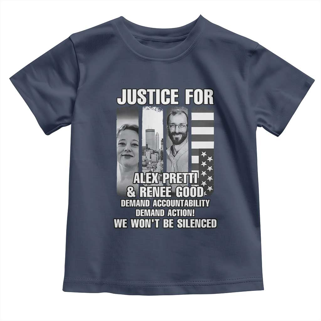 Justice for Alex and Renee Toddler T Shirt Anti ICE Immigration Protest Human Rights