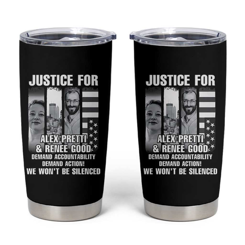 Justice for Alex and Renee Tumbler Cup Anti ICE Immigration Protest Human Rights