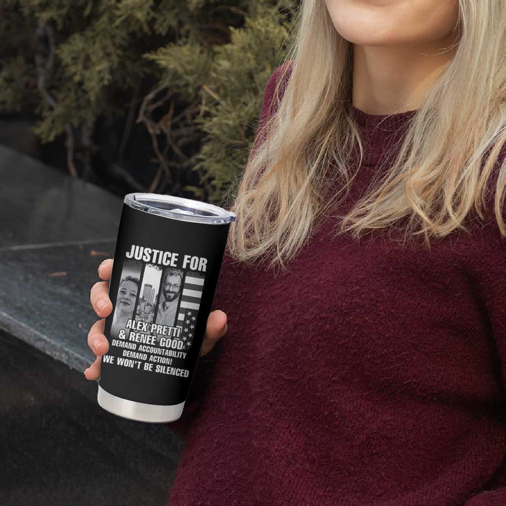 Justice for Alex and Renee Tumbler Cup Anti ICE Immigration Protest Human Rights
