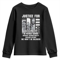 Justice for Alex and Renee Youth Sweatshirt Anti ICE Immigration Protest Human Rights