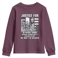 Justice for Alex and Renee Youth Sweatshirt Anti ICE Immigration Protest Human Rights