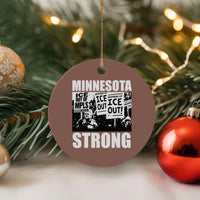 Minnesota Resist Anti ICE Immigration Protest Ceramic Ornament Bruce Streets Of Minneapolis Right Now
