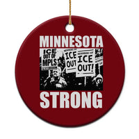 Minnesota Resist Anti ICE Immigration Protest Ceramic Ornament Bruce Streets Of Minneapolis Right Now