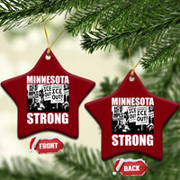Minnesota Resist Anti ICE Immigration Protest Ceramic Ornament Bruce Streets Of Minneapolis Right Now
