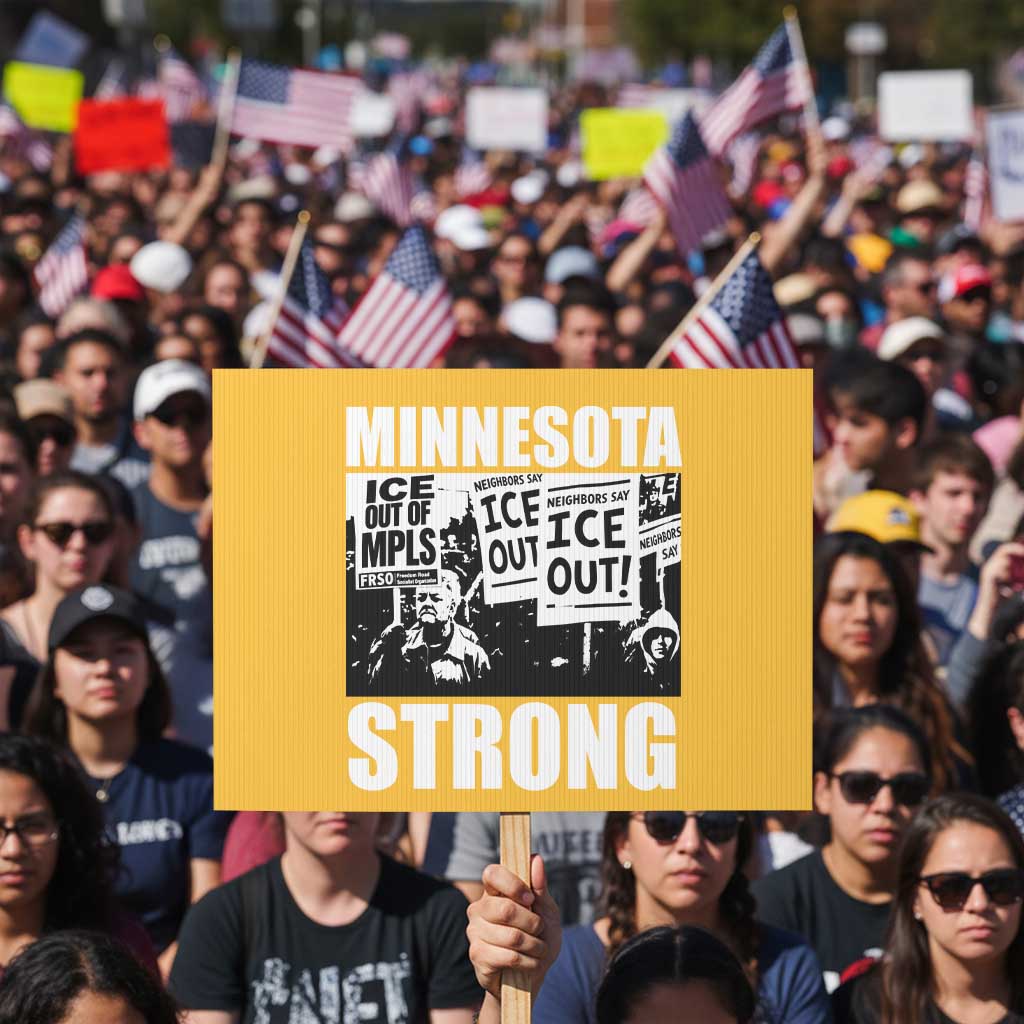 Minnesota Resist Anti ICE Immigration Protest Protest Sign Bruce Streets Of Minneapolis Right Now