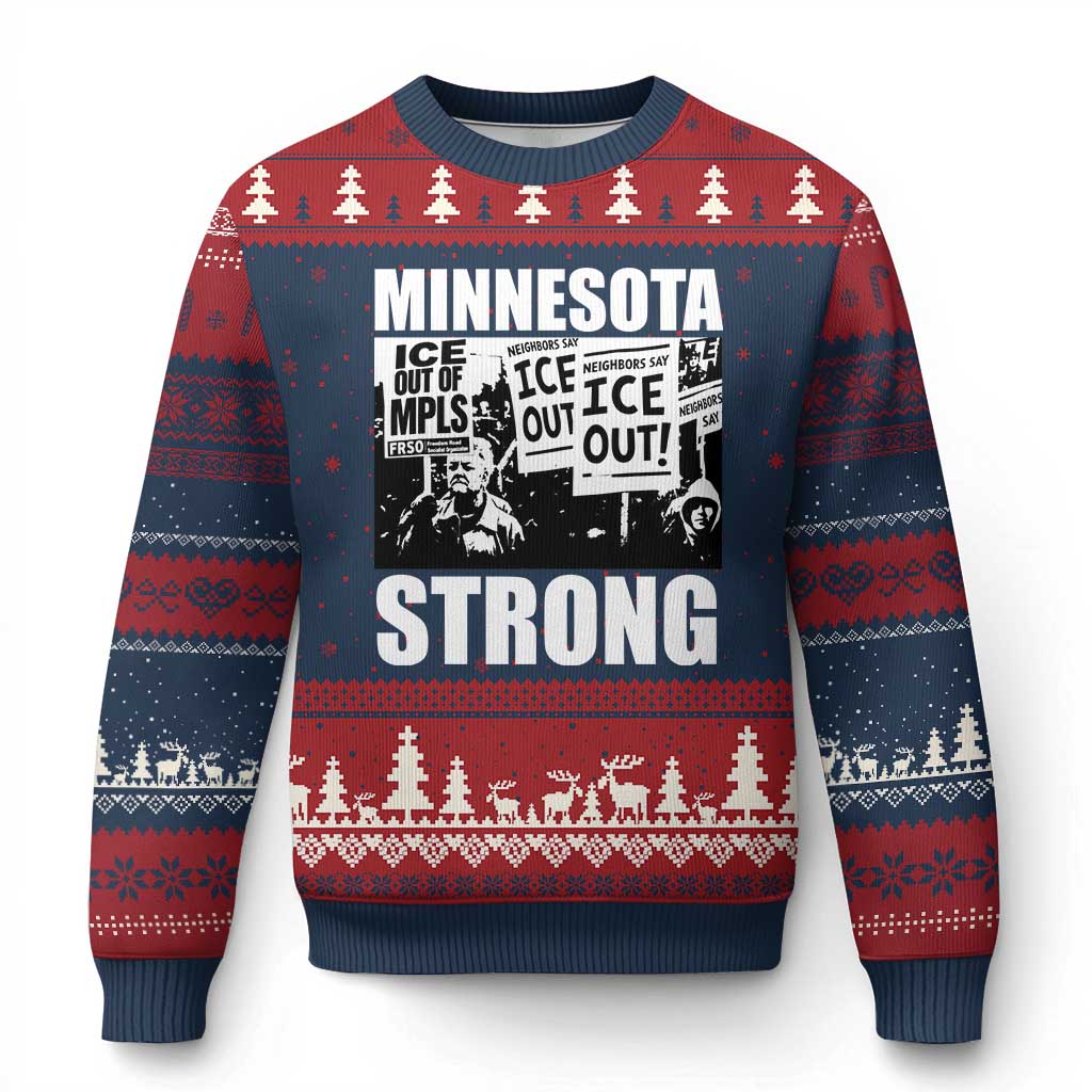 Minnesota Resist Anti ICE Immigration Protest Ugly Christmas Sweater Bruce Streets Of Minneapolis Right Now