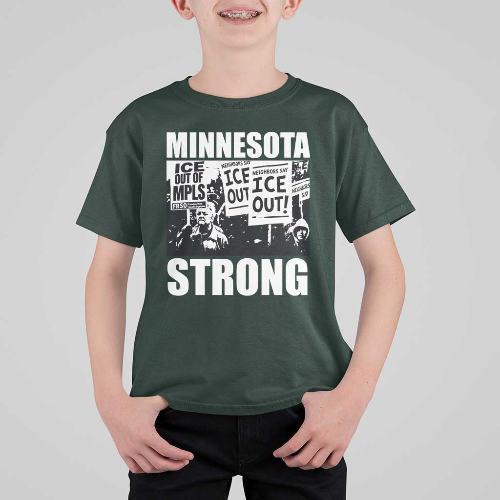 Minnesota Resist Anti ICE Immigration Protest T Shirt For Kid Bruce Streets Of Minneapolis Right Now