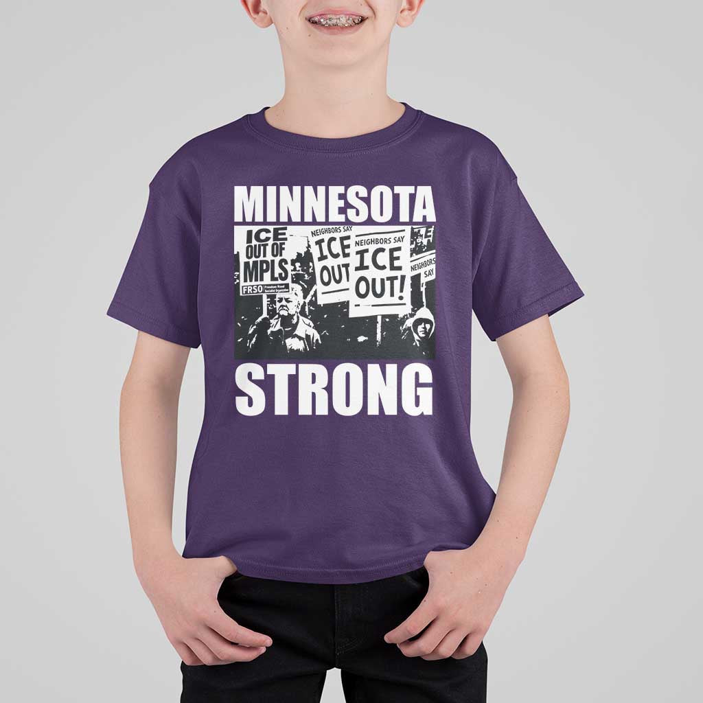 Minnesota Resist Anti ICE Immigration Protest T Shirt For Kid Bruce Streets Of Minneapolis Right Now