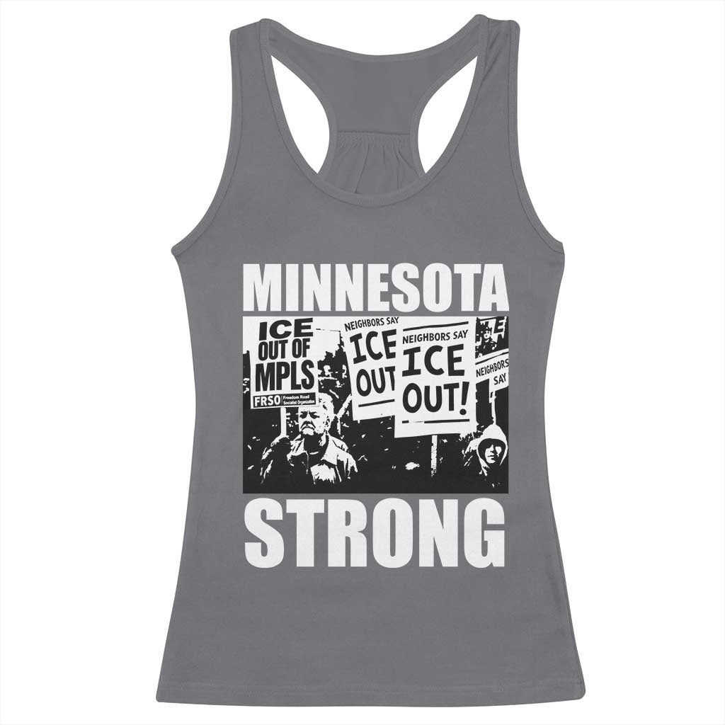 Minnesota Resist Anti ICE Immigration Protest Racerback Tank Top Bruce Streets Of Minneapolis Right Now
