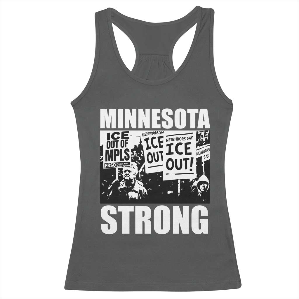 Minnesota Resist Anti ICE Immigration Protest Racerback Tank Top Bruce Streets Of Minneapolis Right Now