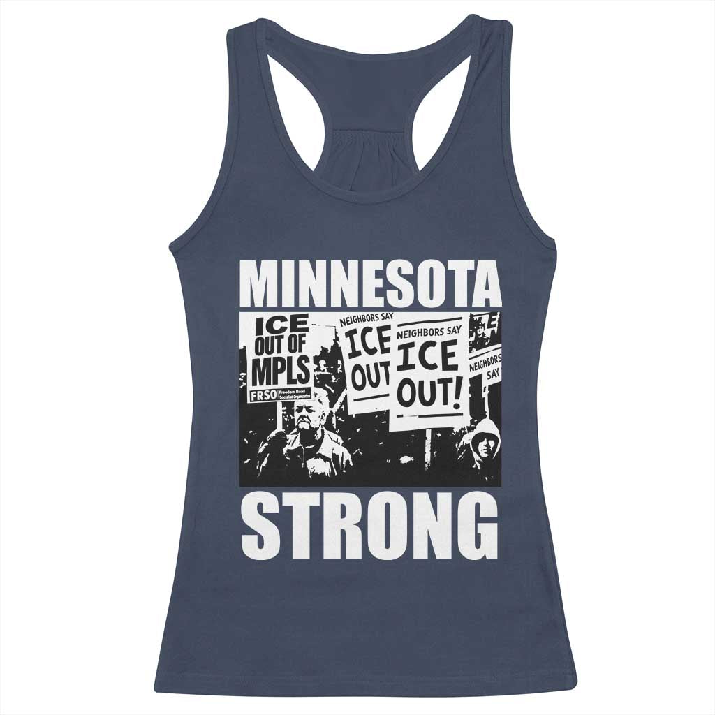 Minnesota Resist Anti ICE Immigration Protest Racerback Tank Top Bruce Streets Of Minneapolis Right Now