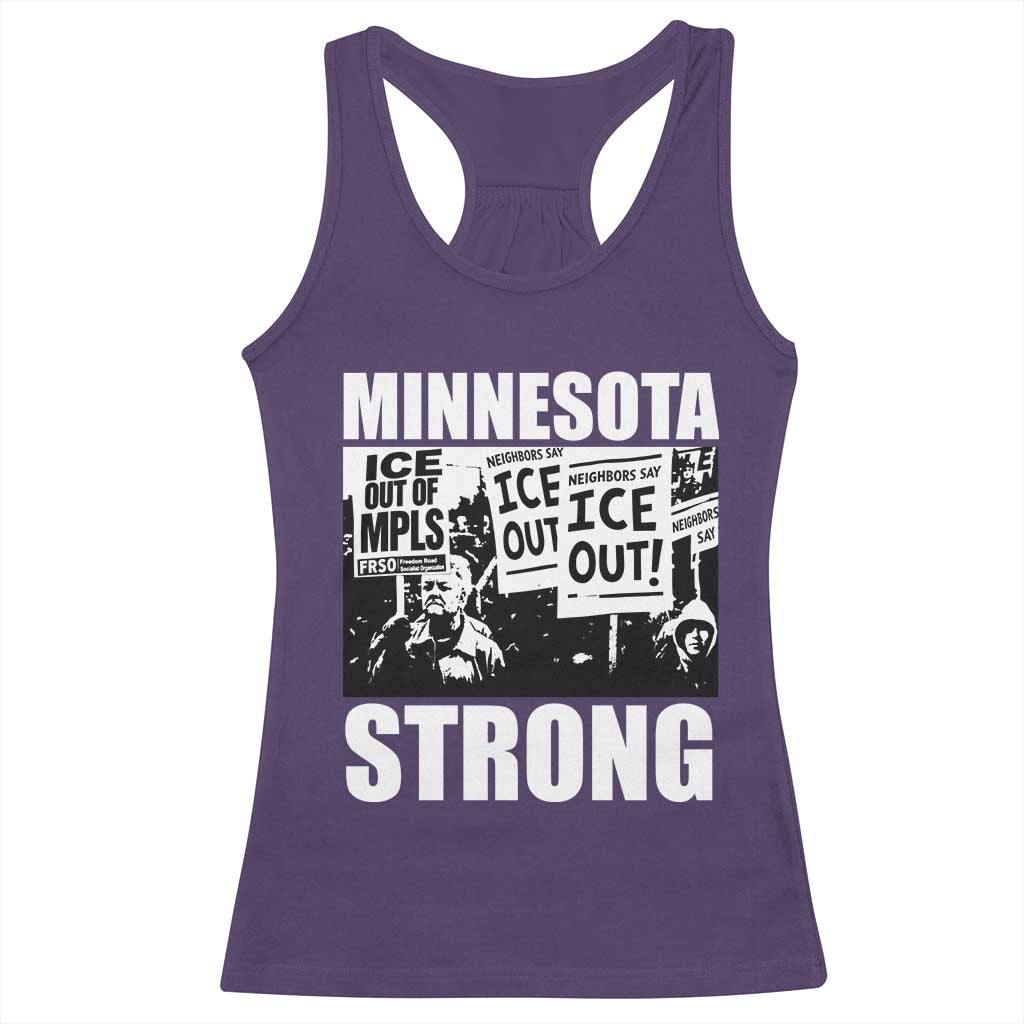 Minnesota Resist Anti ICE Immigration Protest Racerback Tank Top Bruce Streets Of Minneapolis Right Now