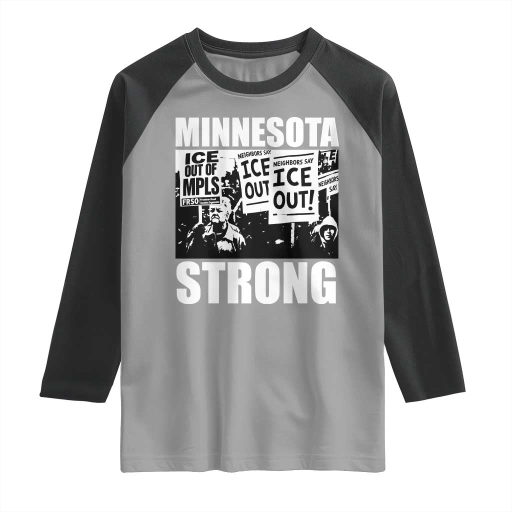 Minnesota Resist Anti ICE Immigration Protest Raglan Shirt Bruce Streets Of Minneapolis Right Now